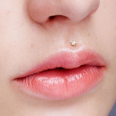 Solid Gold Lip Ring-lip Hoop-piercing Sterling Silver Nose - Etsy