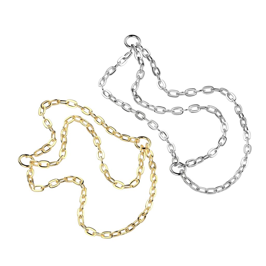 Titanium triple connector chain