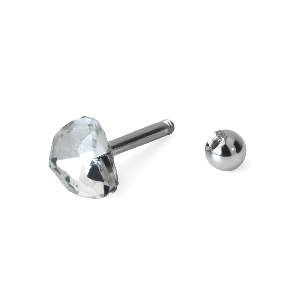 Ear piercing in a variety of stone designs and colors