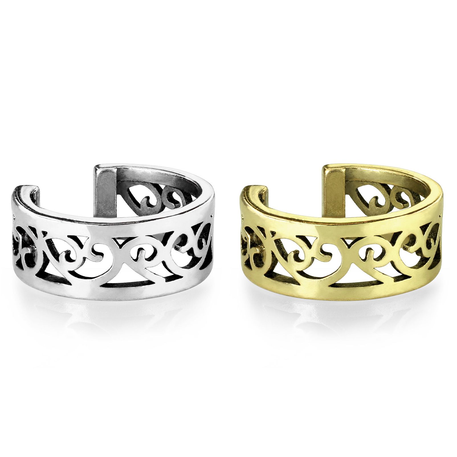 Ear cuff με φιλιγκράν καρδιά