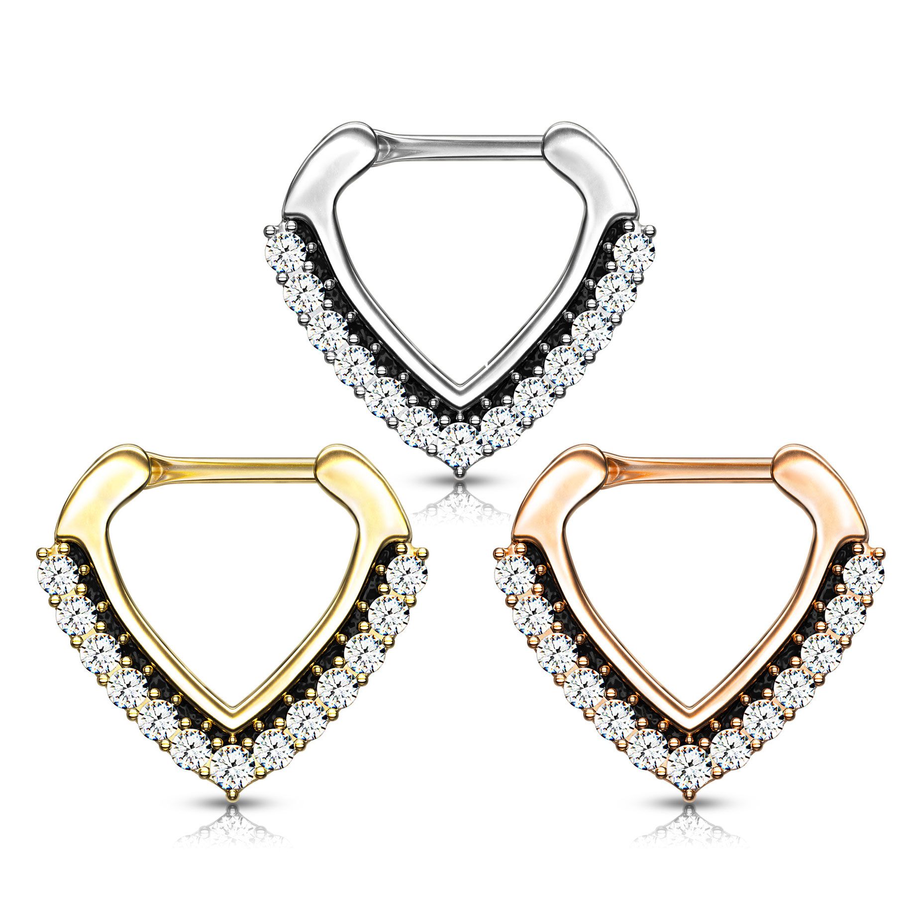 Septum clicker με επίστρωση σε σχήμα chevron