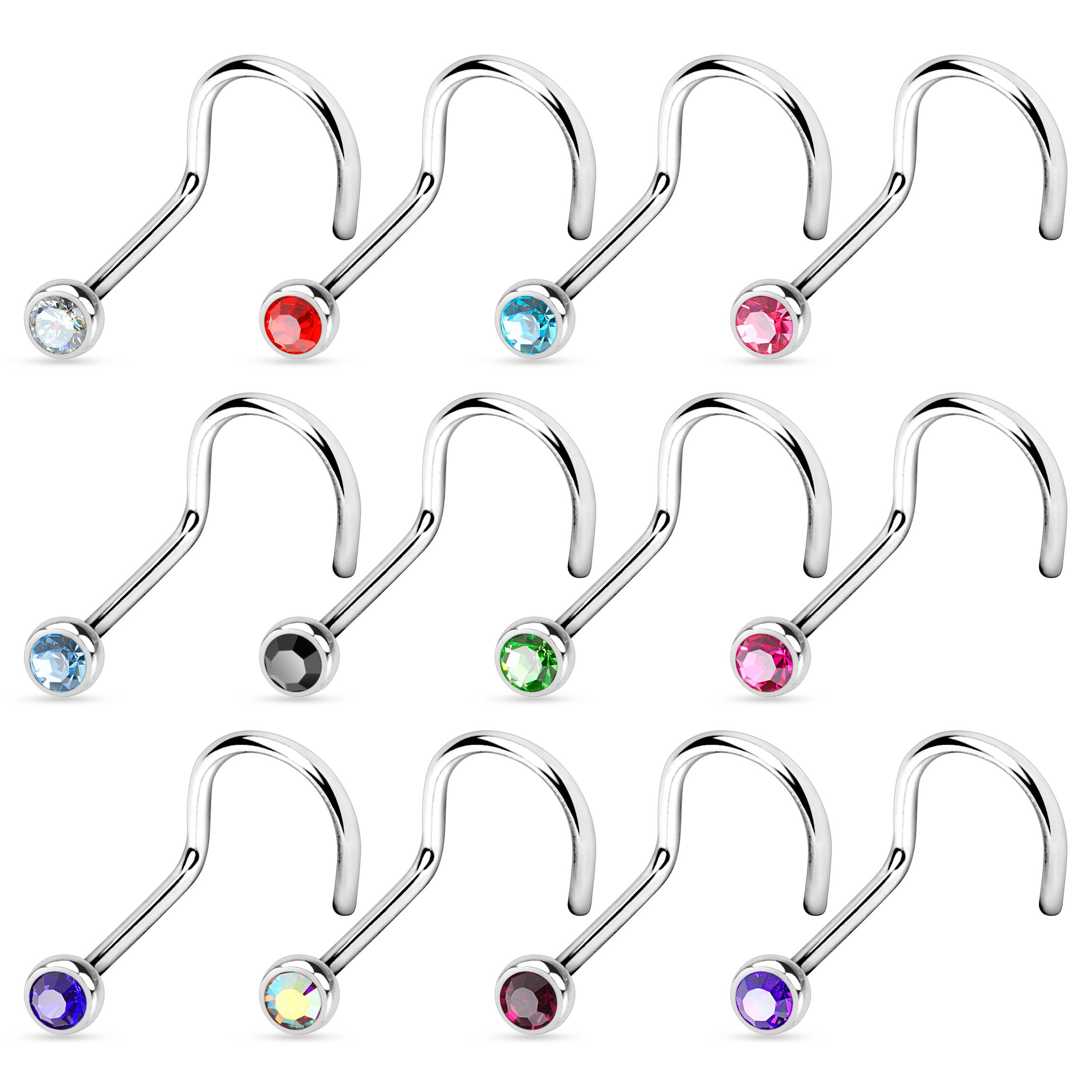 Nose screw made of titanium