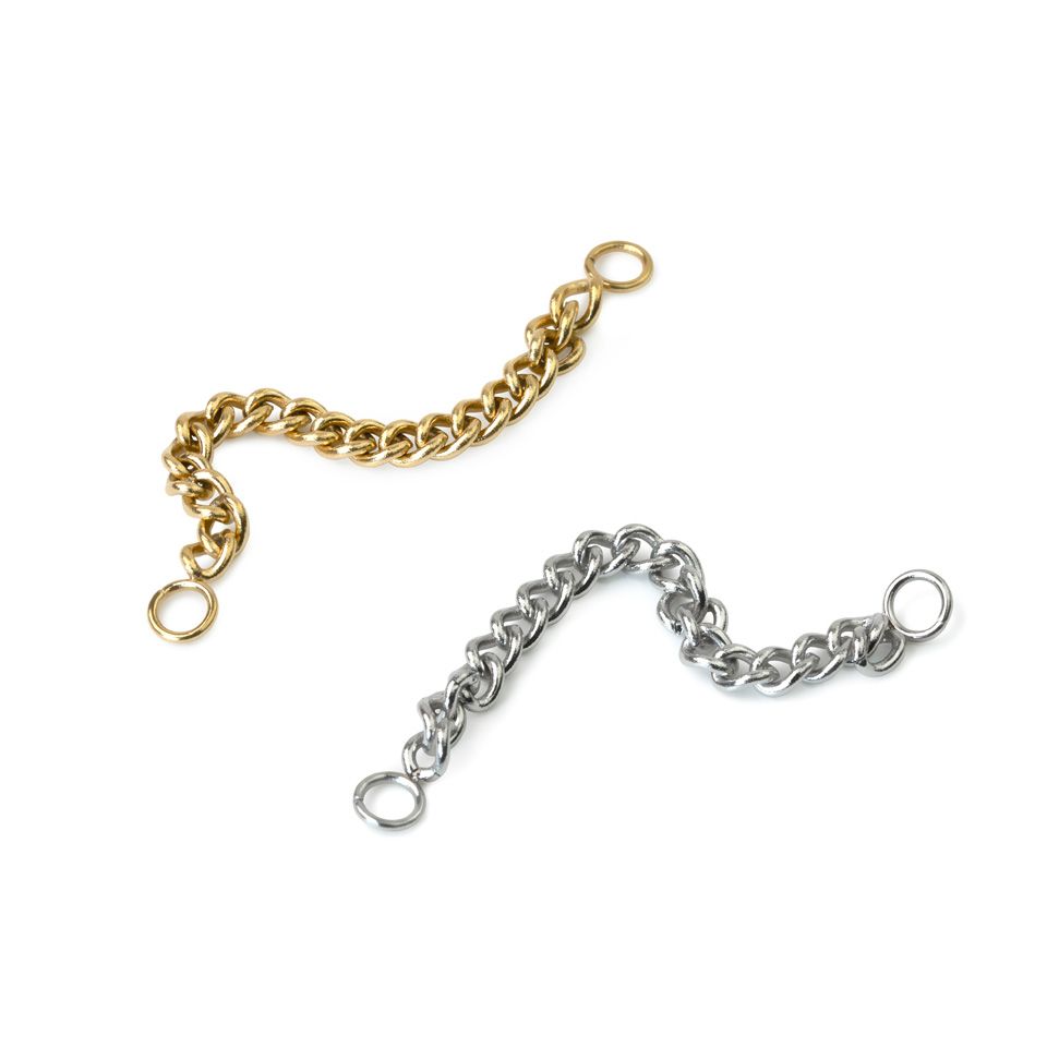 Connecter chain for piercing jewelry