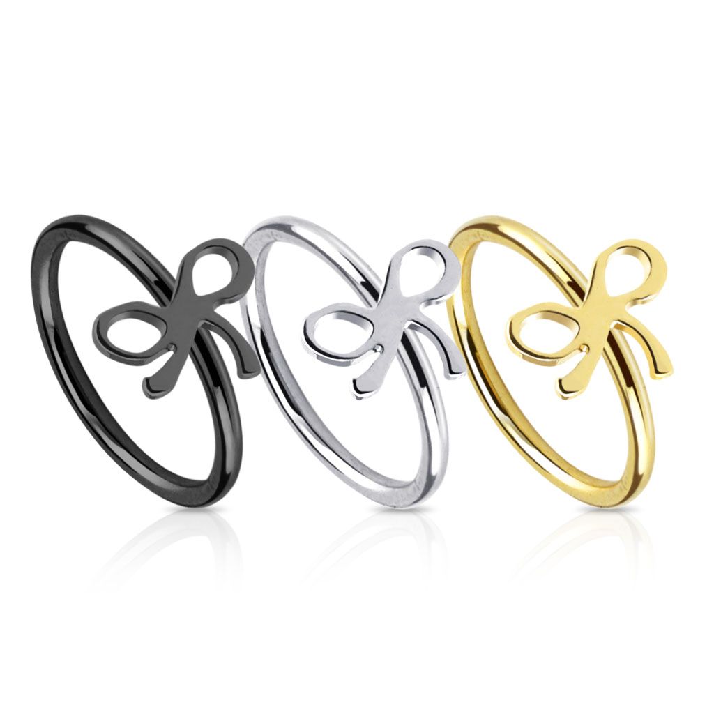 Ring with bow