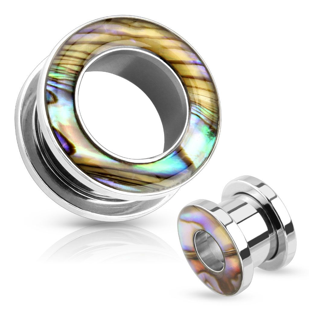Tunnel with mother of pearl edge