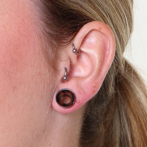 Tunnel in dark rosewood
