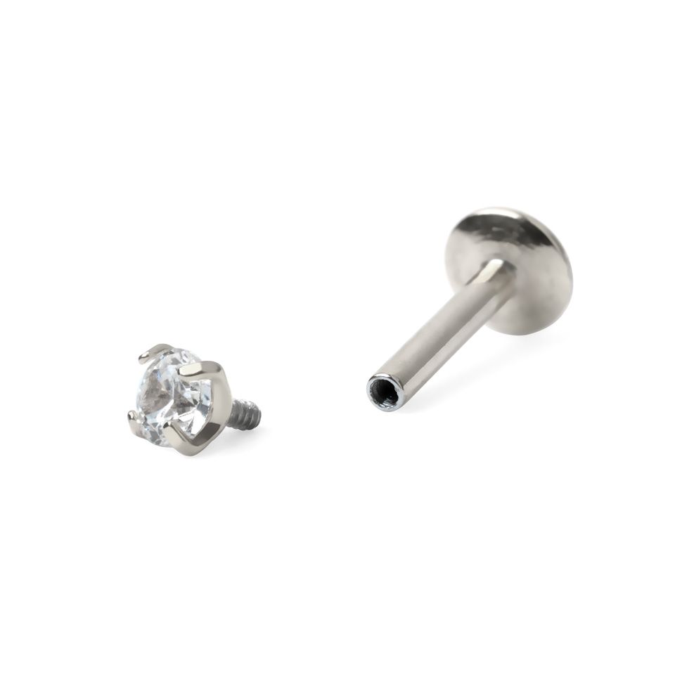 Labret in a variety of colors and stone designs
