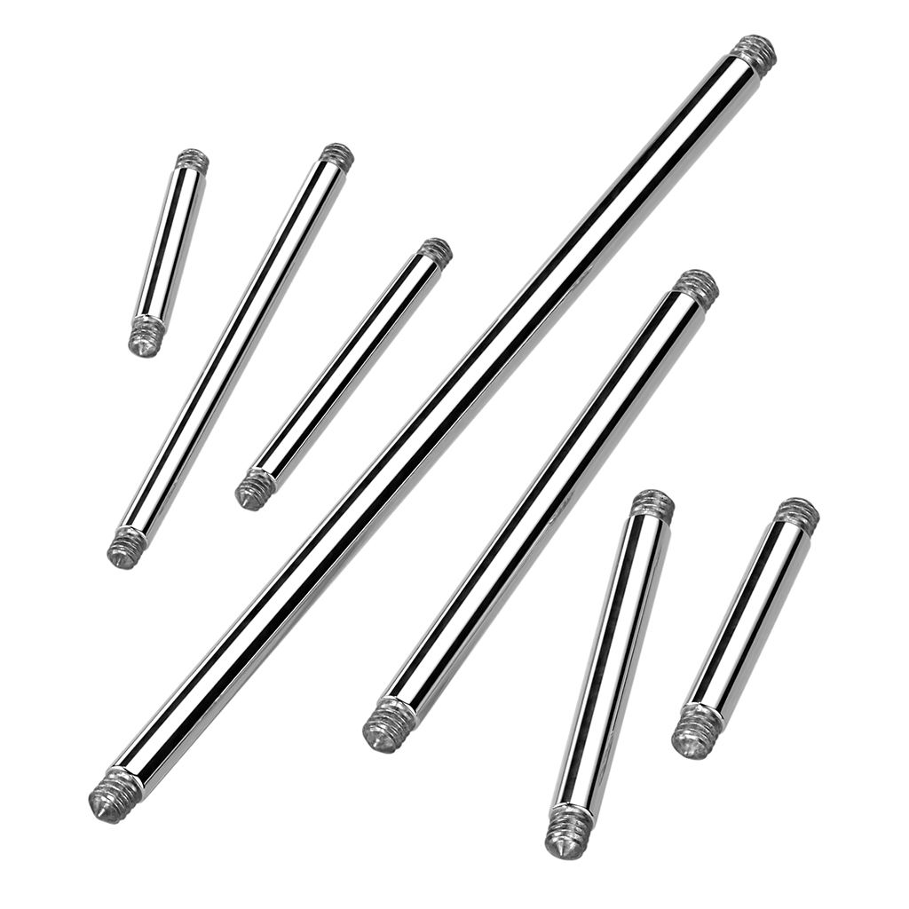 Loose straight barbell made of titanium