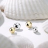 Dermal top dome-shaped made of 14k gold Piercing