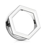 Tunnel with hexagonal top shape in five different colors Piercing