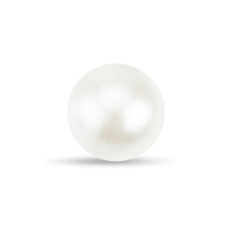 Replacement ball made of acrylic with simulated pearl look Body Jewelry