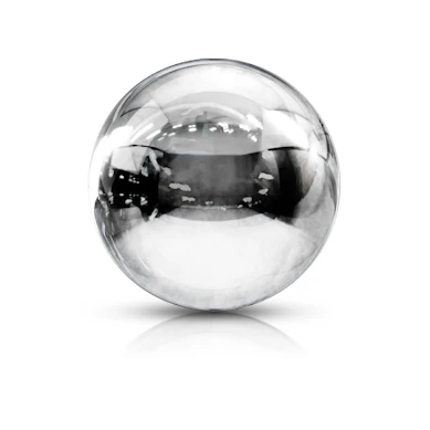 Ball made of surgical steel with thread