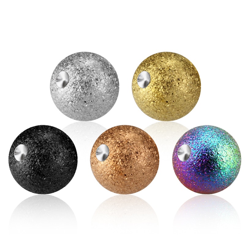 Ball with diamond look for rings Body Piercing