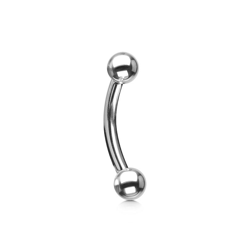 Curved barbell with balls Piercing