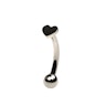 Curved titanium barbell with heart Piercing Jewelry