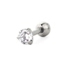 Ear piercing set with round gem Piercing Jewelry