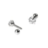 Ear piercing set with star-shaped gem Body Jewelry