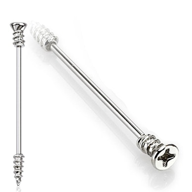 Industrial barbell with screw form