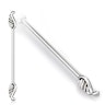 Industrial barbell with wings Piercing