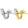 Ear piercing stud with snake Piercing Jewelry