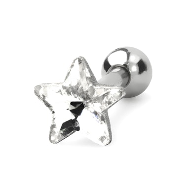 Ear piercing in a variety of stone designs and colors
