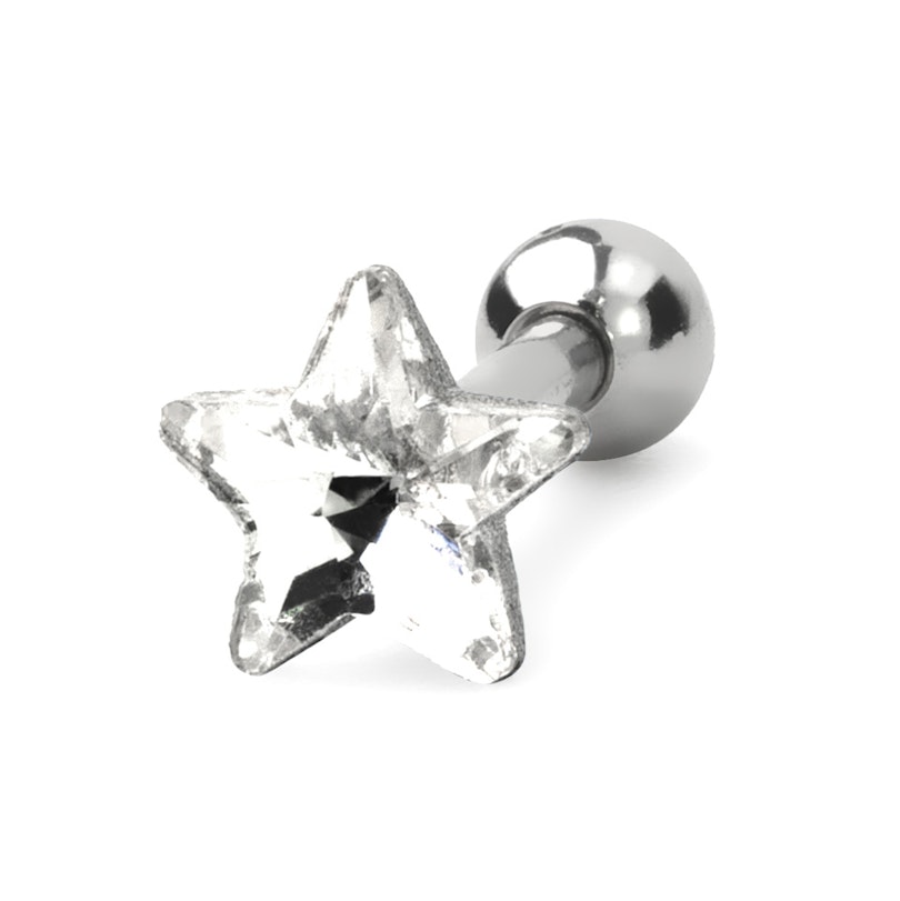 Ear piercing in a variety of stone designs and colors Piercing