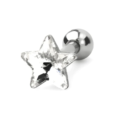 Ear piercing in a variety of stone designs and colors