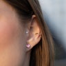 Ear piercing in a variety of stone designs and colors Body Piercing