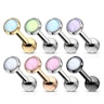 Ear piercing with light reflecting bead Piercings