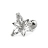 Ear piercing with double triangle flowers Body Piercing