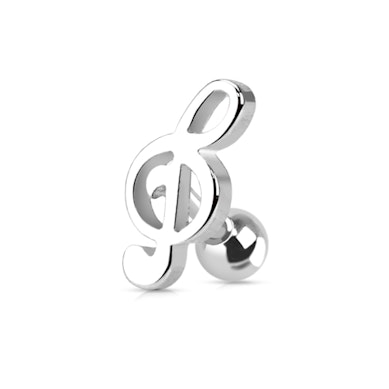 Šperk do tragusu s husľovým kľúčom