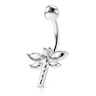 Belly button ring with dragonfly Body Jewelry