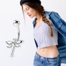 Belly button ring with dragonfly Piercing Jewelry