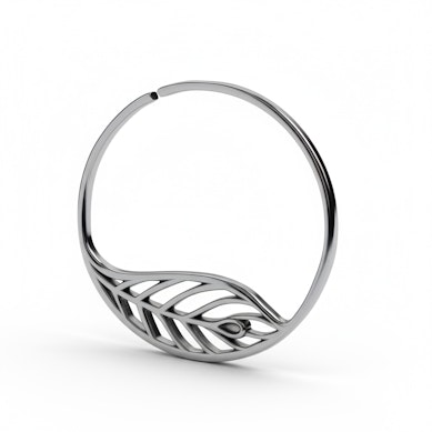 Tunnel hoop with leaf