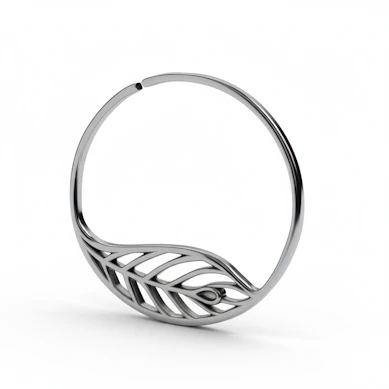 Tunnel hoop with leaf