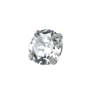 Dermal top jewelry with large gem