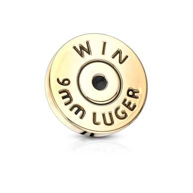 Dermal top jewelry with the back of a cartridge for charm