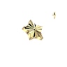 Star shaped dermal top in titanium with textured pattern Body Jewelry