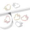 Ear piercing heart-shaped with lightning Piercing