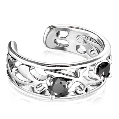 Ear cuff with branched filigree design
