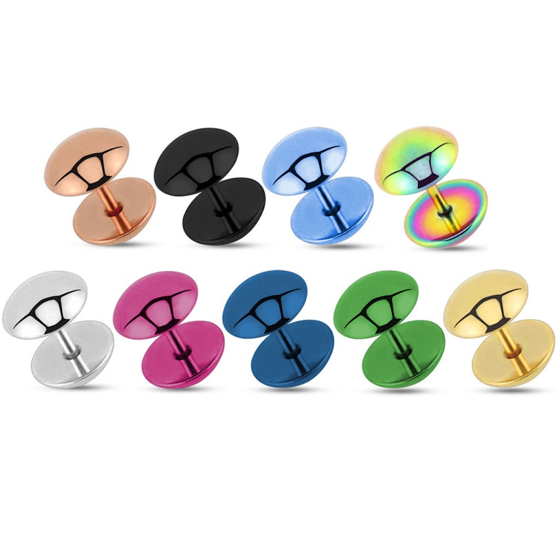 Fake plug with dome shape Piercing Jewelry