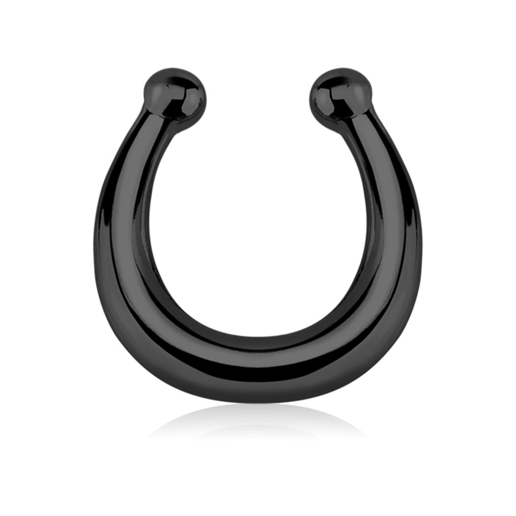 Fake septum piercing in a simple design. Piercings