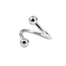 Twister ring in many different colors with balls Piercings