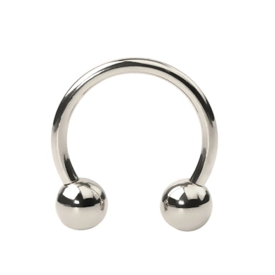 Circular barbell made of titanium