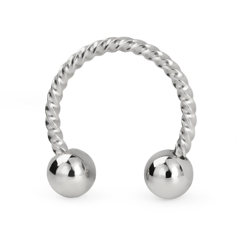 Circular barbell with twisted rope design Piercings
