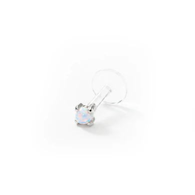 Labret iz 14-kt zlata z opalom