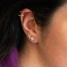 Labret internally threaded with studded heart Body Piercing