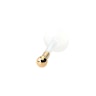 Labret with bioplastic post and 14k gold top ball Body Piercing