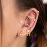 Lightning bolt labret in titanium Piercings