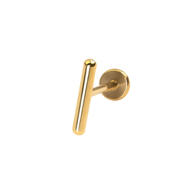 Titanium labret with bar Piercing Jewelry